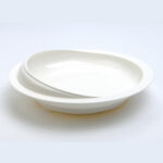 Plate with a rim