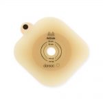 Two-component colostomy flange